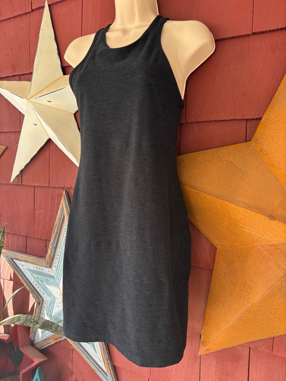 Beyond Yoga Spacedye Court Appeal Black Flare Minidress Skirt Women’s Size M